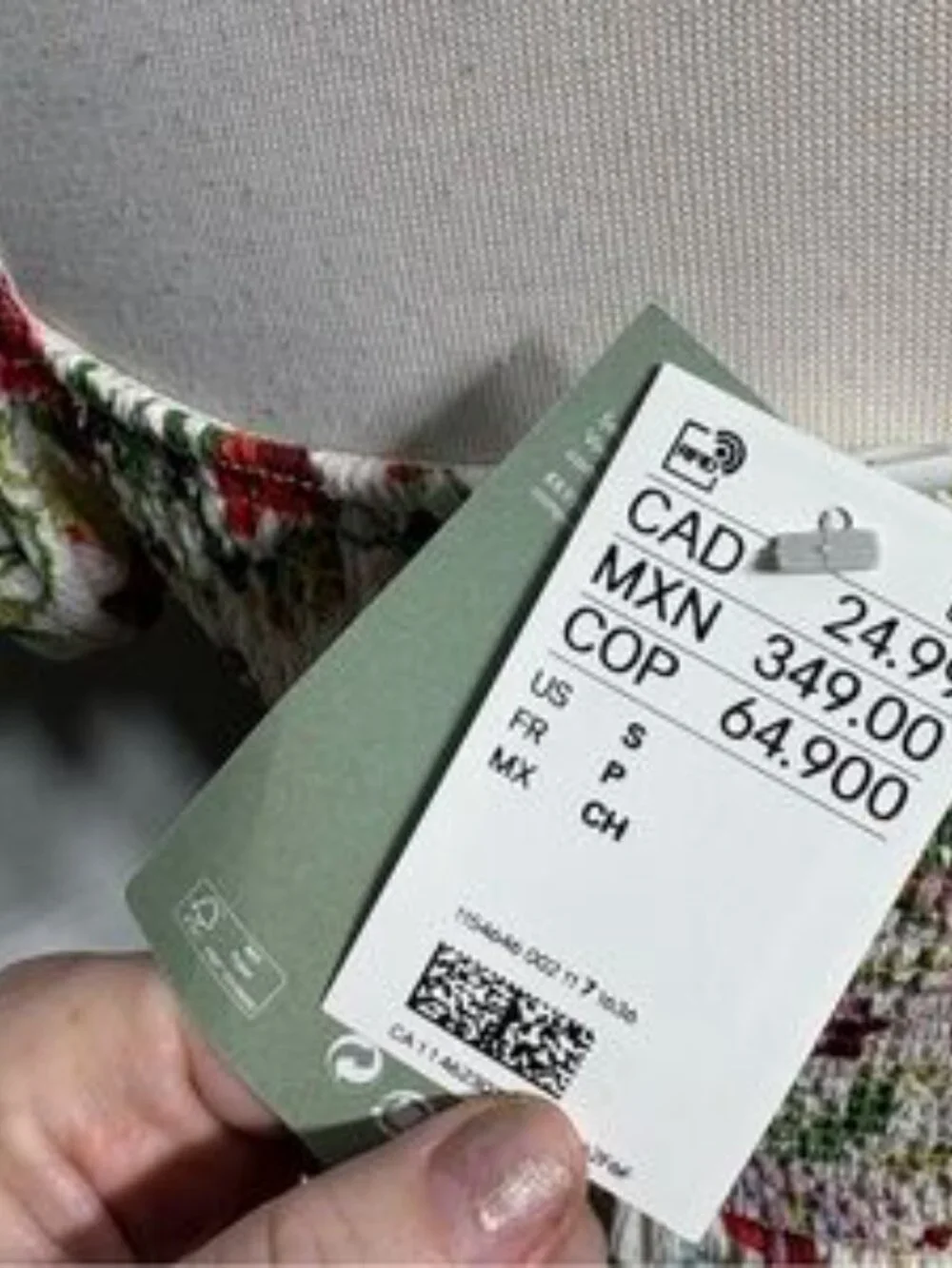 Floral Smocked Waist Puff Sleeve Mini Dress Cottagecore Garden Party - Picture 5 of 6